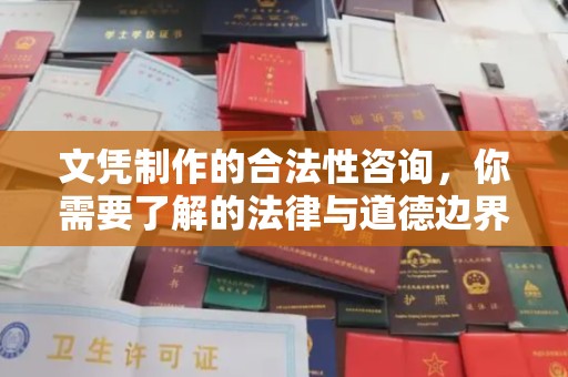 赵县文凭制作的合法性咨询，你需要了解的法律与道德边界